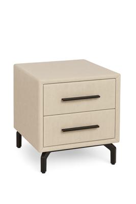 OP=OP Hocker met 2 lades Lichtbeige Onyx model