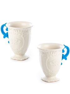 Seletti lot de deux tasses en porcelaine I-Wares - Blanc