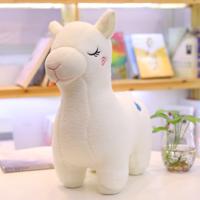 3 stuks creatief nieuw dier beest Alpaca Doll pluche speelgoed gras modder paard kinderen verjaardag cadeau Doll machine pop kleur: wit (30cm)