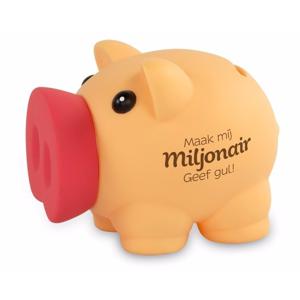 Cadeau spaarpot/Spaarvarken - Maak mij miljonair - 10 cm - Kinderen