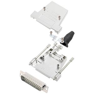 encitech DTSL25-LJSRG-T-DMP-W-K 6355-8040-23 D-sub male connectorset 180 ° Aantal polen: 25 Soldeerkelk 1 stuk(s)