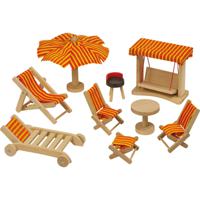 Goki Garden furniture Tuinset voor poppenhuizen - thumbnail
