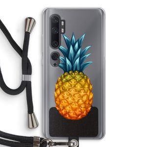 Grote ananas: Xiaomi Mi Note 10 Pro Transparant Hoesje met koord