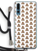 Poop emoji: Huawei P20 Pro Transparant Hoesje met koord