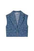 Like Flo zomer gilet meisjes - denim blauw - Danique