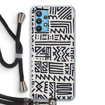 Marrakech print: Samsung Galaxy A32 4G Transparant Hoesje met koord