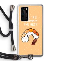 You're Shrimply The Best: Huawei P40 Transparant Hoesje met koord