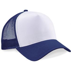 Truckers baseballcap - navy/wit - volwassenen - voordelige petjes/caps