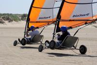 Blokarten op het strand Blokarten op het strand