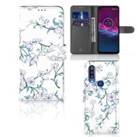 Motorola One Action Uniek Hoesje Blossom White