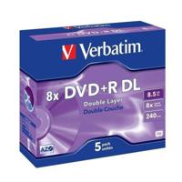 DVD-R Verbatim 8,5 GB 8x 5 pcs 5 Stuks 8,5 GB 8x (5 Stuks)
