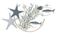 IJZEREN WANDPANEEL SEA STAR CM 95,3X5X53,3