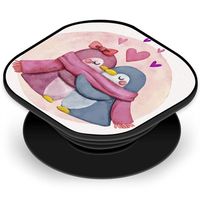 Saii Premium Expanding Stand & Grip - Pinguïn Liefde - thumbnail