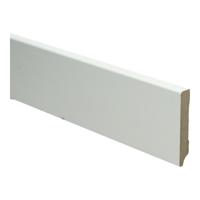 MDF Moderne plint 70x12 voorgelakt RAL9010 - lengte 240cm