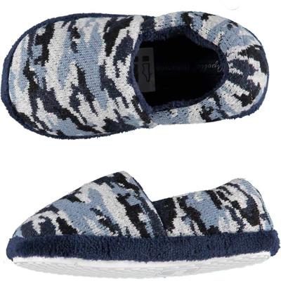 Apollo Instap slippers - army blauw - maat 27-28 - camouflage print - sloffen