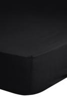Goodmorning Jersey Hoeslaken Zwart-160/180 x 200 cm