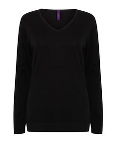 Henbury W721 Ladies` Lightweight V Neck Jumper