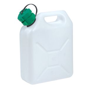 Kunststof jerrycan voor brandstof 5 liter L24 x B11 x H30 cm