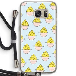 Citroenen: Samsung Galaxy S7 Transparant Hoesje met koord