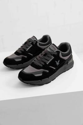 Lyle & Scott Finlay Sneakers Heren Zwart - Maat 41 - Kleur: WitGroen | Soccerfanshop