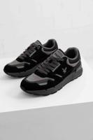 Lyle & Scott Finlay Sneakers Heren Zwart - Maat 40 - Kleur: WitGroen | Soccerfanshop