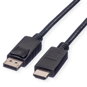 ROLINE GREEN DisplayPort Kabel DP - HDMI, M/M, zwart, 1 m