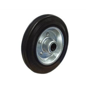 Wiel 80 mm rubberen band verzinkte stalen velg