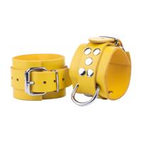 Red Leather Ultra Leather Handboeien - Geel