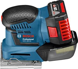 Bosch Professional GSS 18V-10 06019D0202 Accu-vlakschuurmachine Zonder accu, Incl. koffer 18 V 101 x 113 mm, 115 x 140 mm, 107 x 115 mm Aantal meegeleverde