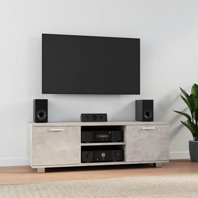 Tv-meubel 120x40,5x35 cm bewerkt hout betongrijs
