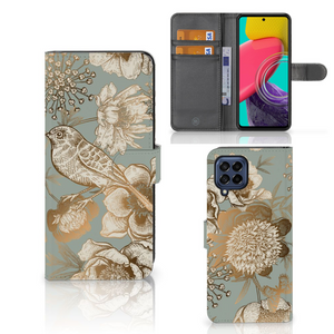 Hoesje voor Samsung Galaxy M53 Vintage Bird Flowers