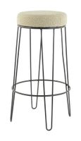 Light & Living Barkruk 'Alice' Bouclé, kleur Karamel (zithoogte 73cm)