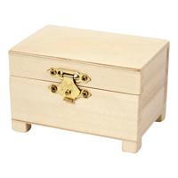 Creativ Company Houten kistje op pootjes met metalen sluiting