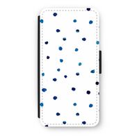 Blauwe stippen: iPhone SE 2020 Flip Hoesje