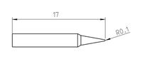 Weller RTP 002 C Soldeerpunt Beitelvorm Grootte soldeerpunt 0.2 mm Lengte soldeerpunt: 17 mm Inhoud: 1 stuk(s) - thumbnail