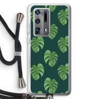 Monstera leaves: Huawei P40 Pro Plus Transparant Hoesje met koord