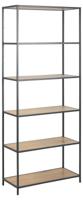 Boekenkast Bronx MDF Naturel 77x185cm - Giga Living - thumbnail