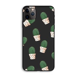 Cactusprint roze: iPhone 11 Pro Max Biologisch afbreekbaar hoesje