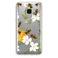 No flowers without bees: Samsung Galaxy S9 Transparant Hoesje