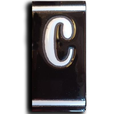 Huisnummer Zwart Wit - C