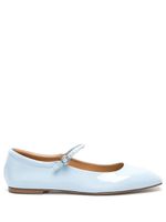 Aeyde ballerines Uma en cuir verni - Bleu