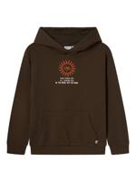 Name it winter hoodie jongens - bruin - NkmLanton