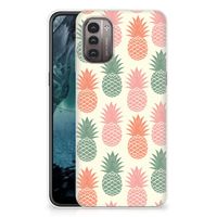 Nokia G21 | G11 Siliconen Case Ananas