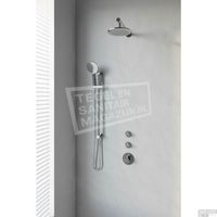 Thermostatisch Inbouwdoucheset Brauer Chrome 20cm Hoofddouche Wandarm 3 Standen Handdouche op Glijstang Chroom