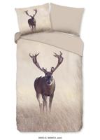 Good Morning Dekbedovertrek "edelhert" - Zand - (140x200/220 cm) - Katoen