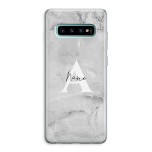Ivory Marble: Samsung Galaxy S10 Plus Transparant Hoesje