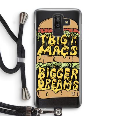 Big Macs Bigger Dreams: Samsung Galaxy J8 (2018) Transparant Hoesje met koord