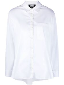 DKNY t-shirt en coton à bande logo - Blanc