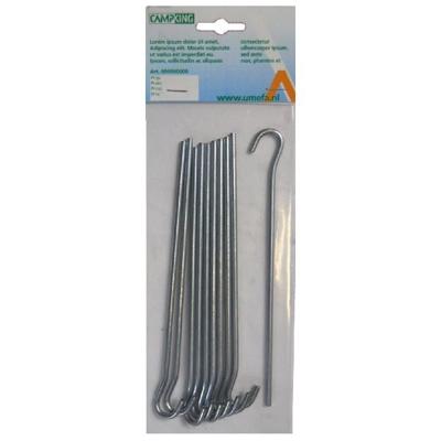 Campking 10x aluminium grondpen open 24cm