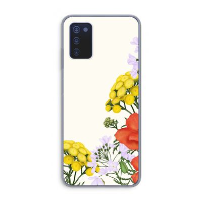 Wilde bloemen: Samsung Galaxy A03s Transparant Hoesje